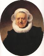 REMBRANDT Harmenszoon van Rijn Portrait of an eighty-three year-old Woman (mk33) oil painting artist
